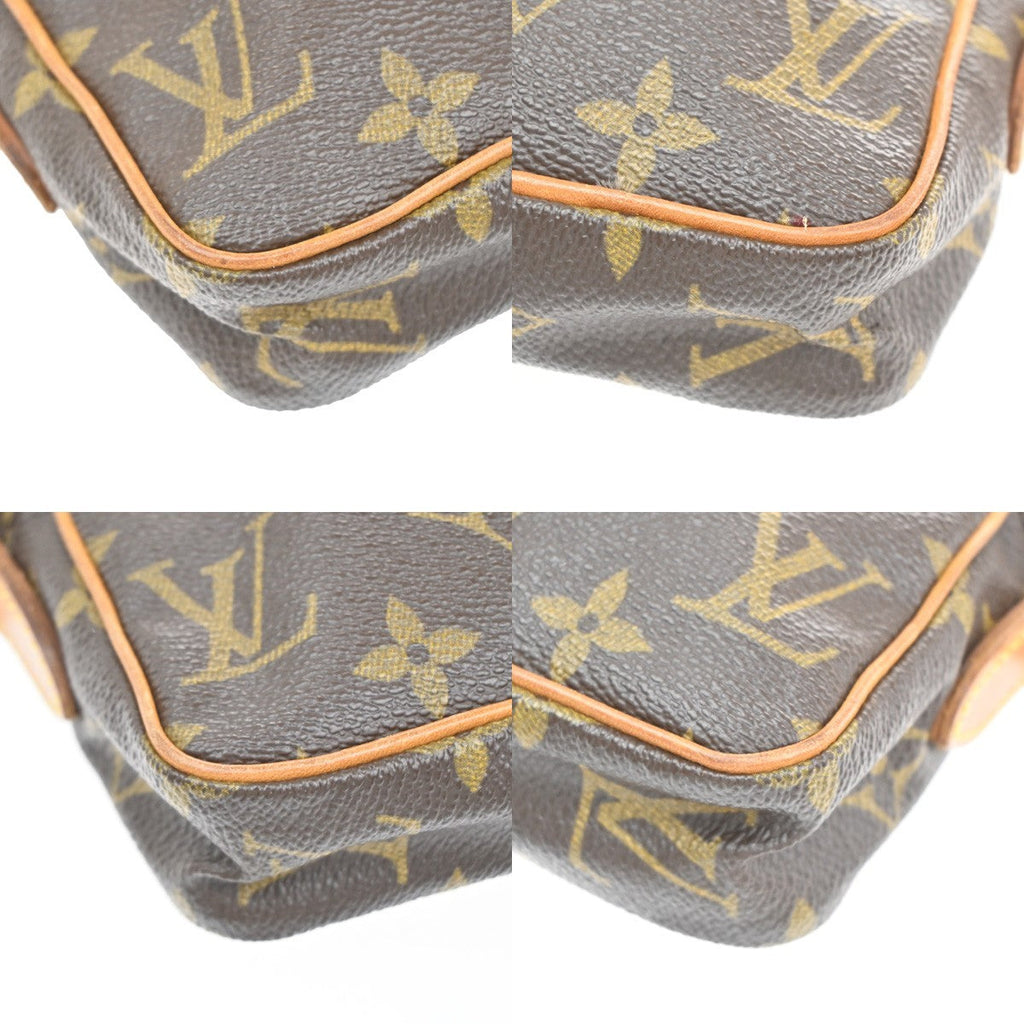 Louis Vuitton Danube Handbag Monogram Canvas Brown Canvas Clutche & Pouche Bag