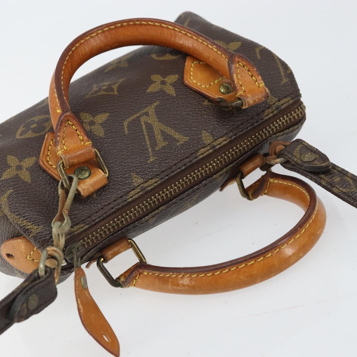 Louis Vuitton Speedy Mini Hl Handbag Monogram Canvas Brown Canvas Handbag