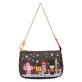 Louis Vuitton Pochette Accessoires Limited Edition Vivienne Xmas Monogram Canvas Brown Canvas Clutche & Pouche Bag
