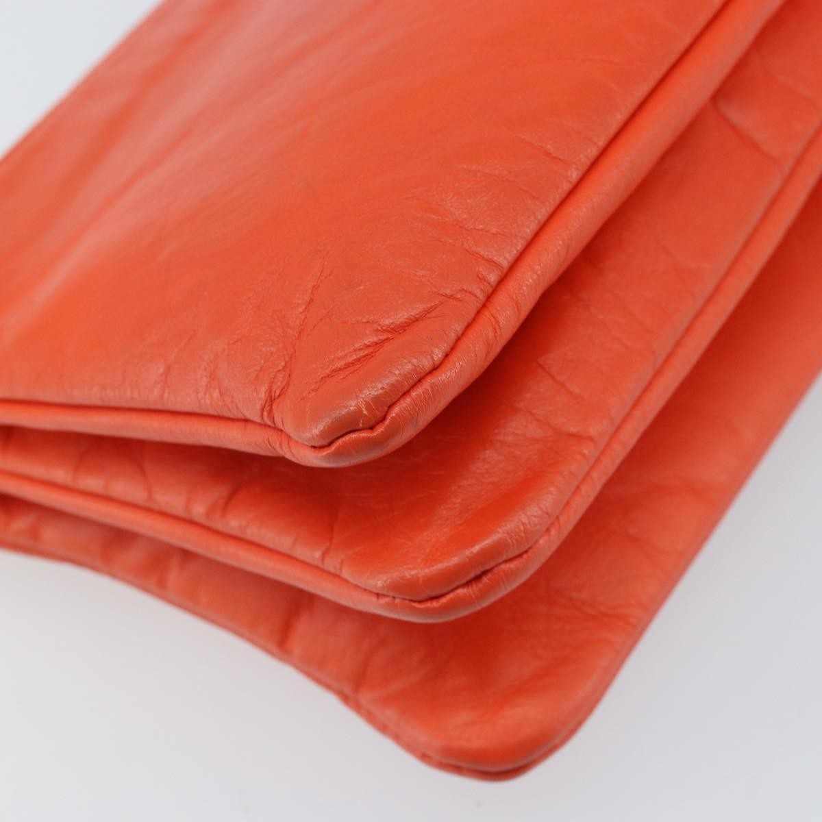 Celine Trio Crossbody Bag Leather Orange Leather Shoulder Bag Bag