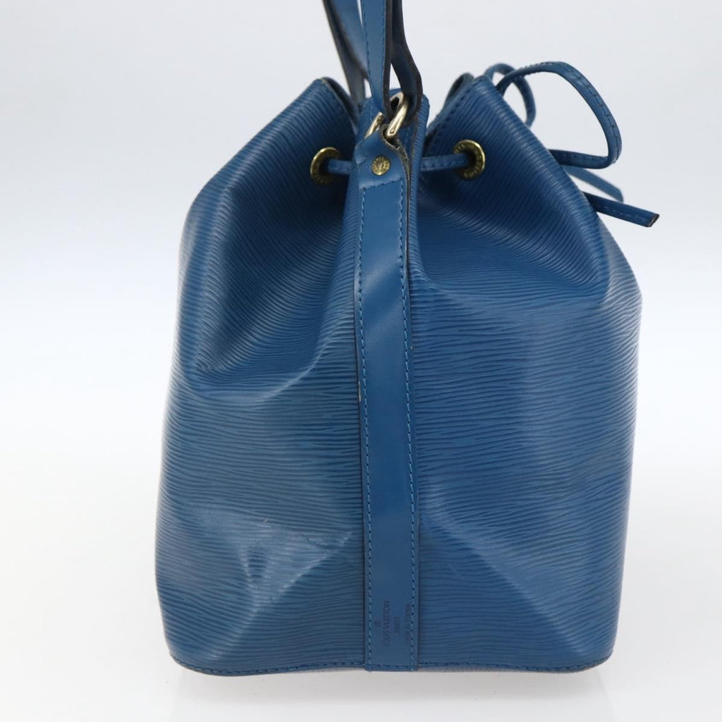 Louis Vuitton Noe Handbag Epi Leather Blue Leather Shoulder Bag