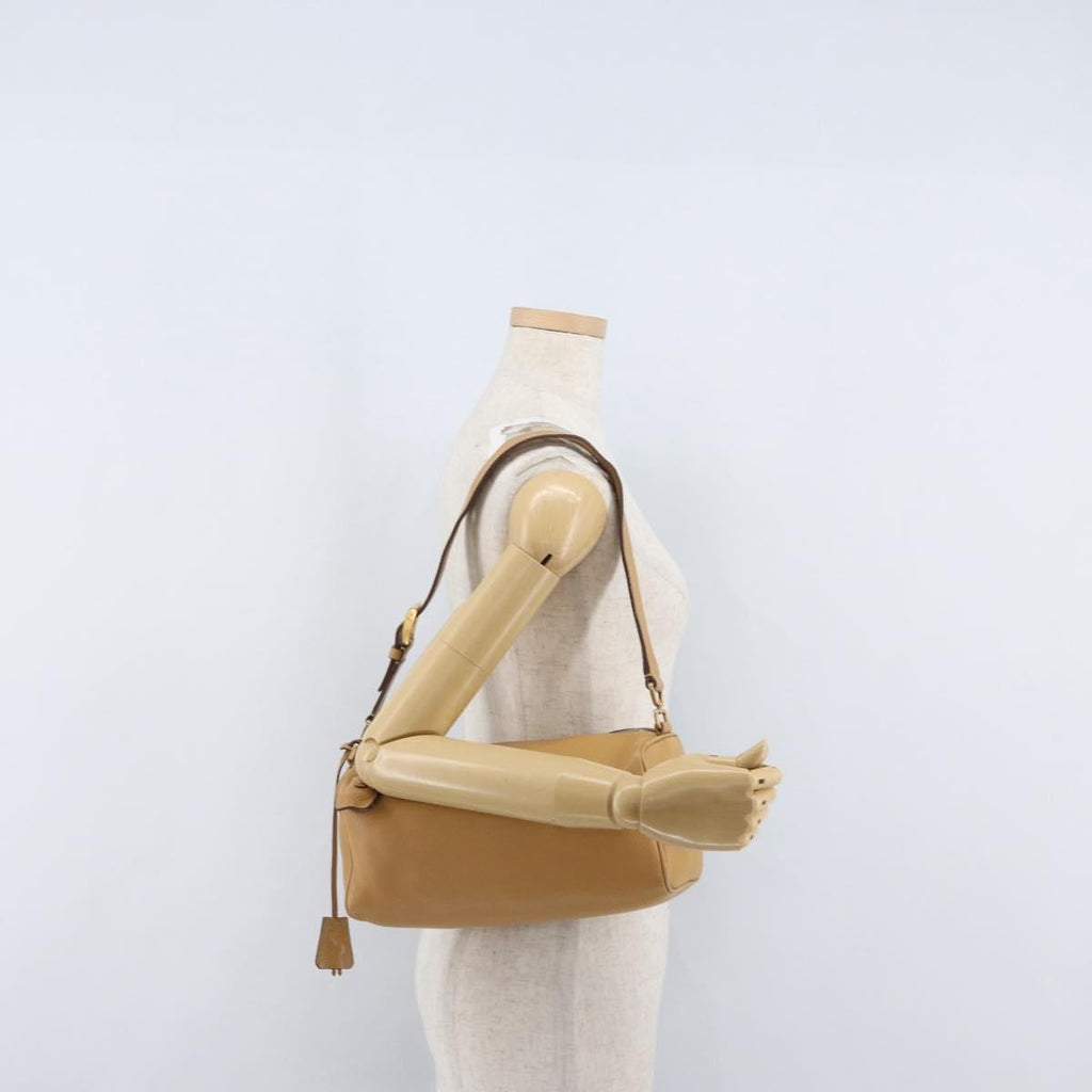 Prada Vintage Shoulder Bag Leather Brown Leather Shoulder Bag Bag