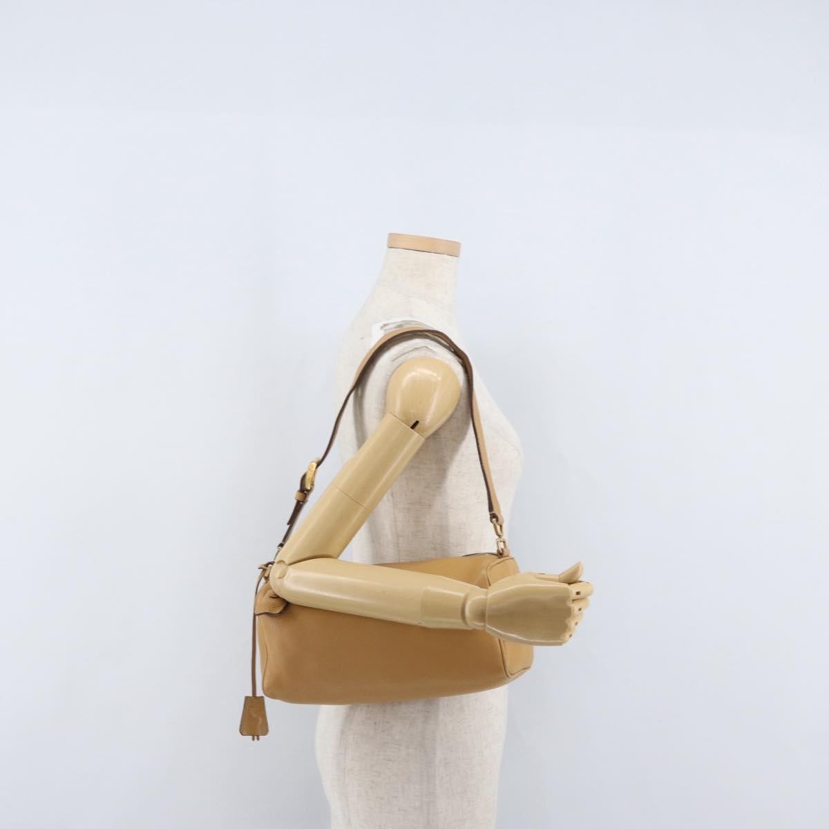 Prada Vintage Shoulder Bag Leather Brown Leather Shoulder Bag Bag