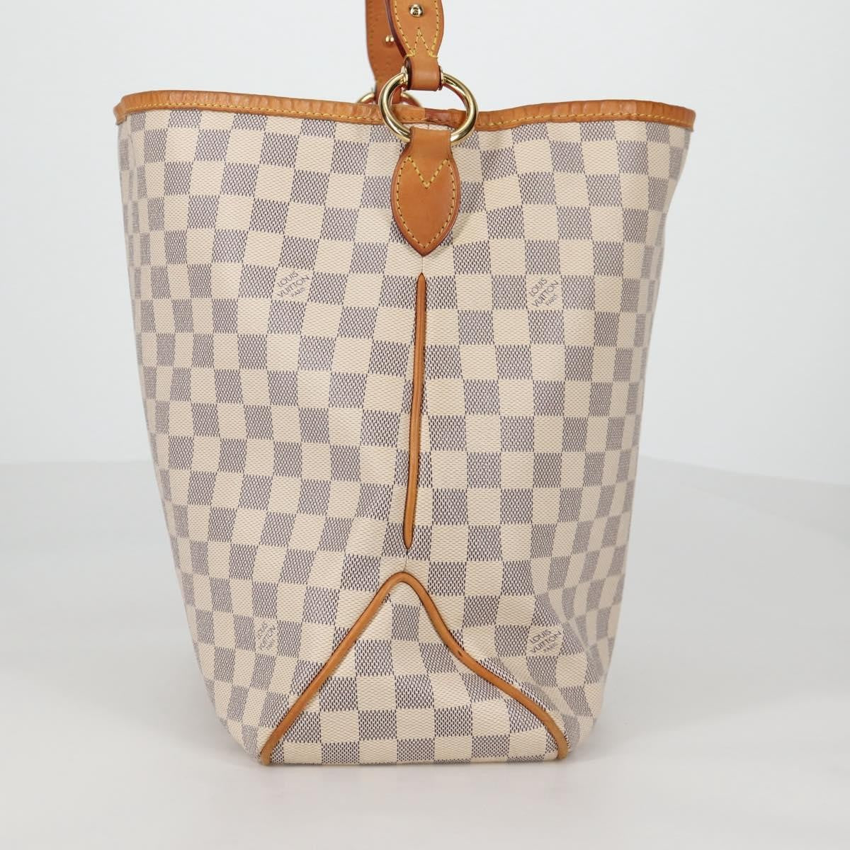 Louis Vuitton Delightful Nm Handbag Damier White Canvas Bag