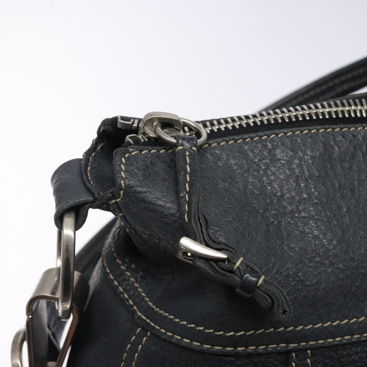 Prada Vintage Shoulder Bag Leather Navy Leather Shoulder Bag Bag