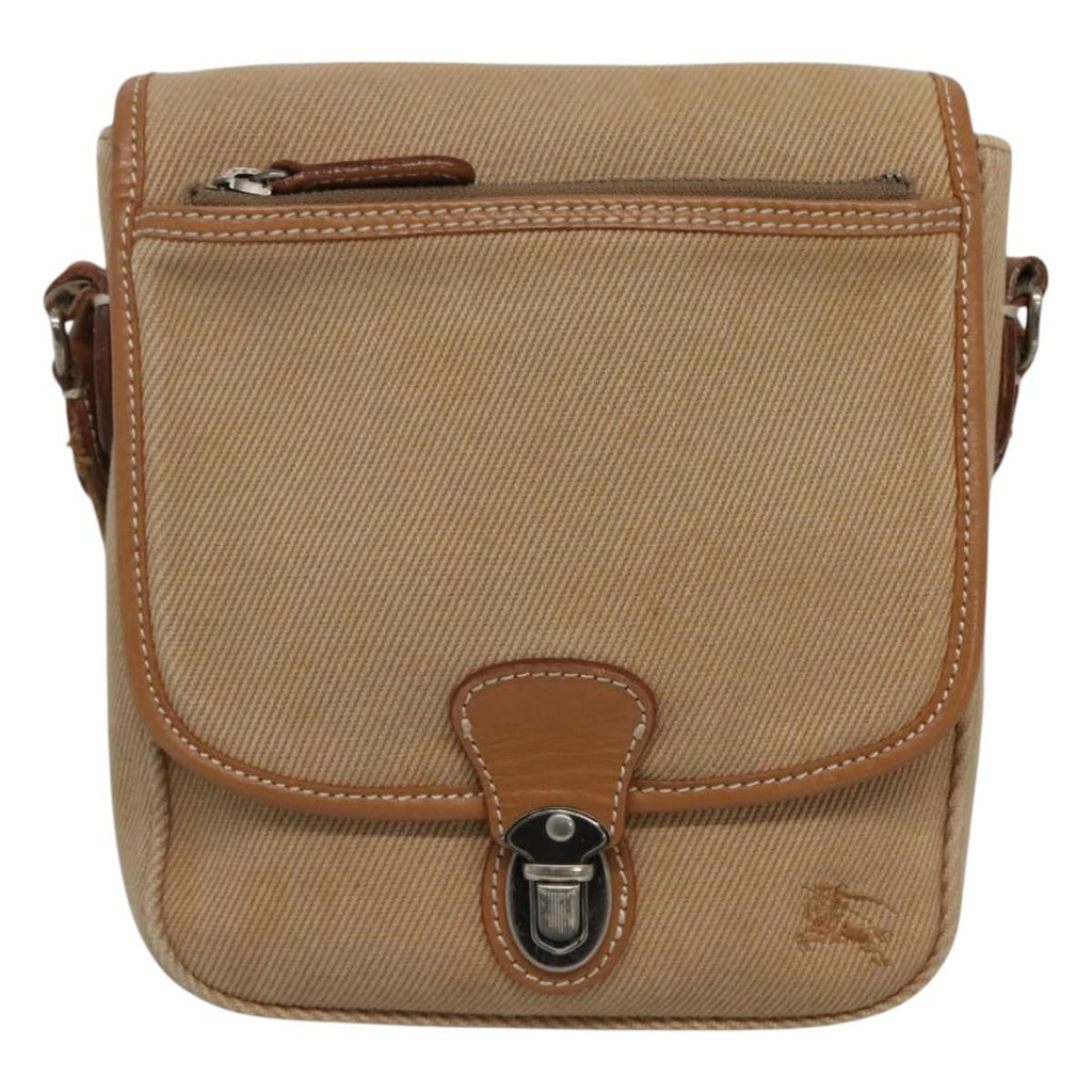 Burberry Blue Label Shoulder Bag Canvas Beige Canvas Shoulder Bag