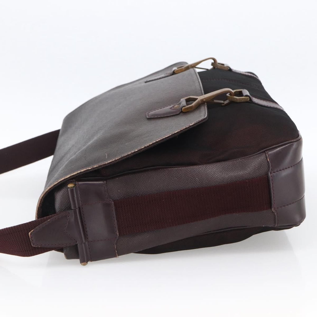 Louis Vuitton Dersou Bag Taiga Leather And Canvas Brown Leather Shoulder Bag