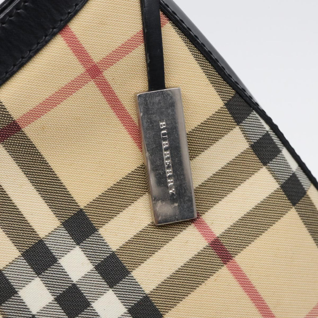 Burberry Nova Check Shoulder Bag Canvas And Leather Beige Canvas Shoulder Bag