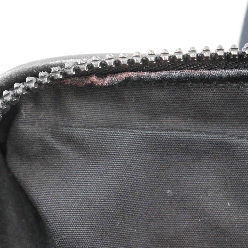 Bottega Veneta Vintage Handbag Leather Gray Canvas Handbag