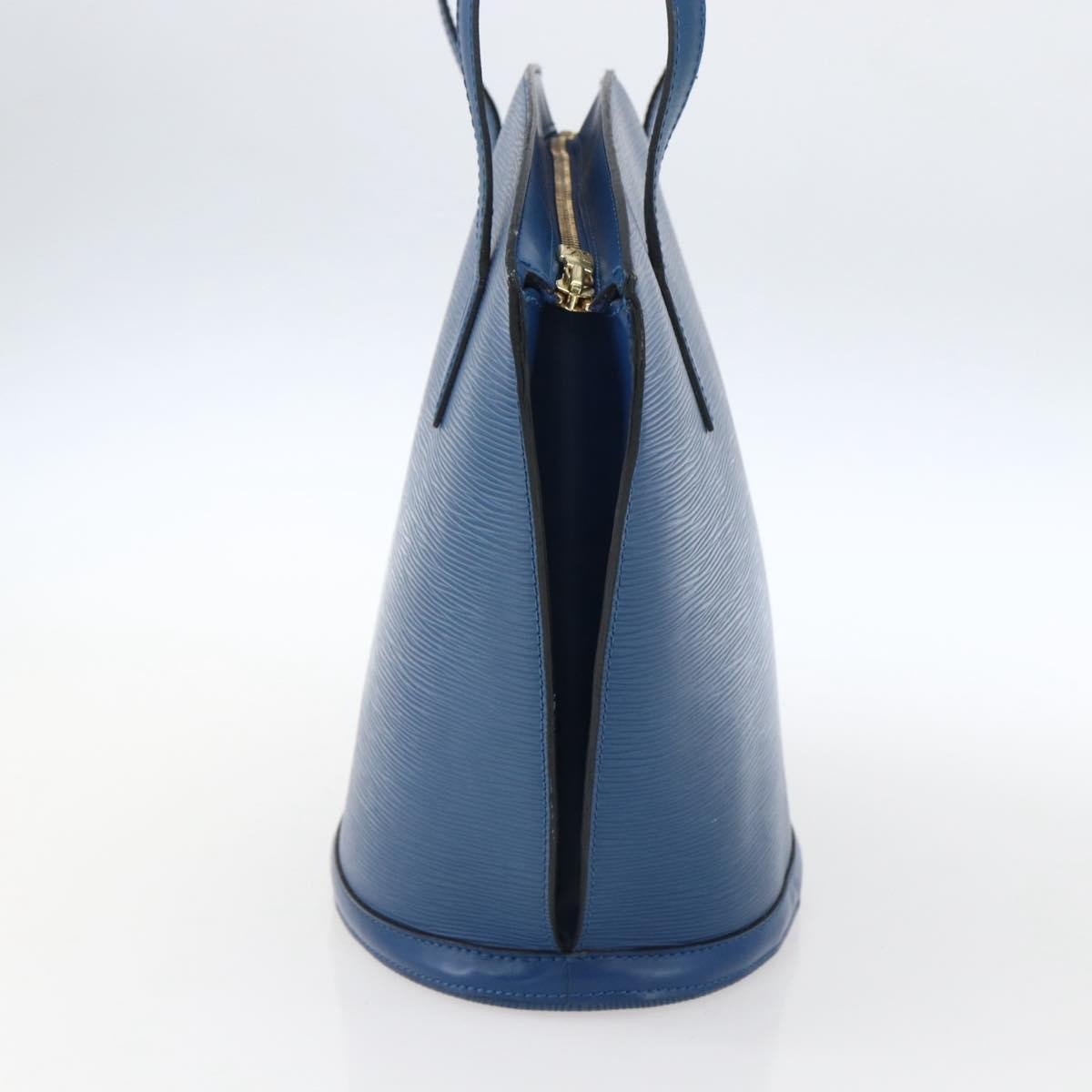 Louis Vuitton Saint Jacques Handbag Epi Leather Blue Leather Shoulder Bag
