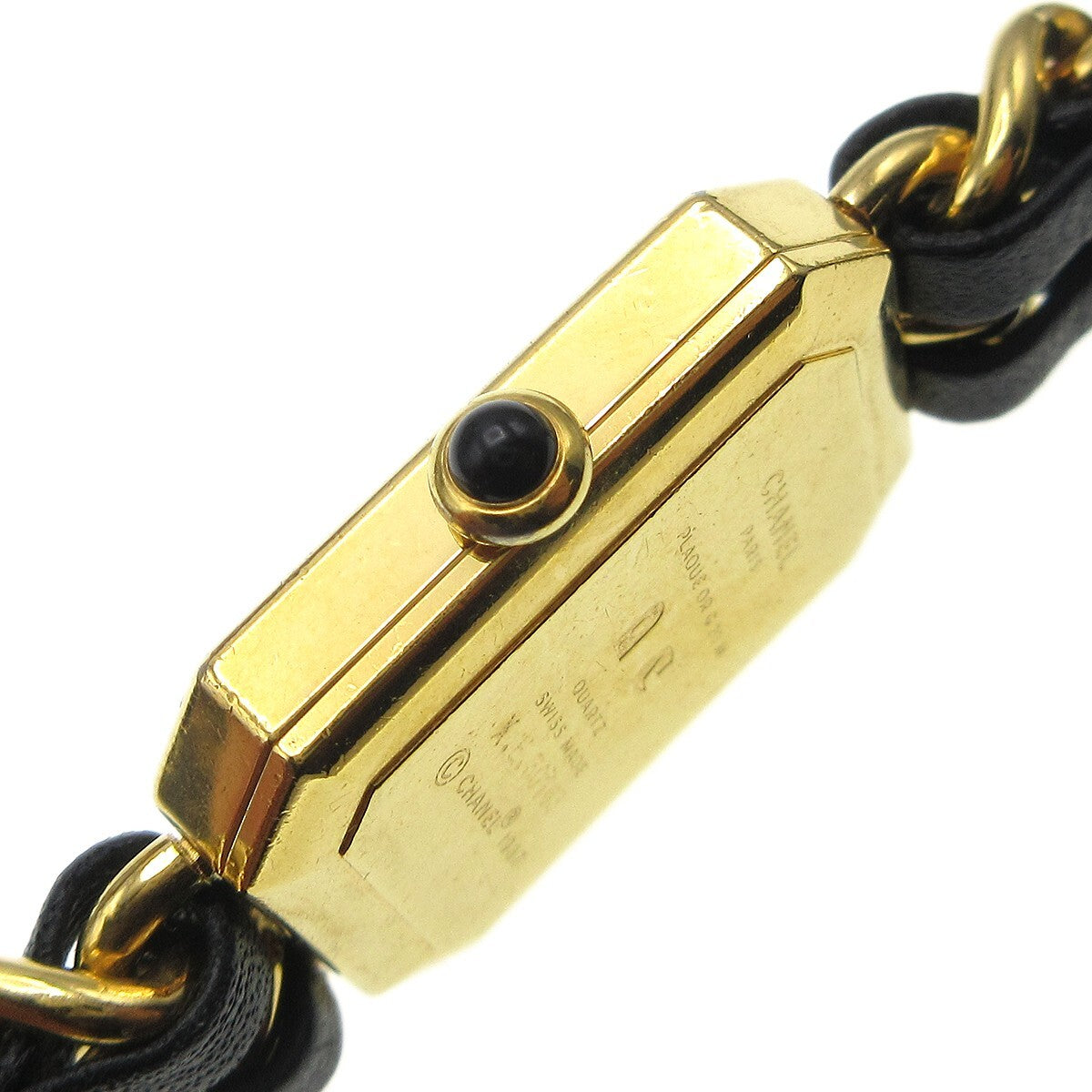 Chanel Premiere Rock Quartz Watch Plated Metal And Leather Watch