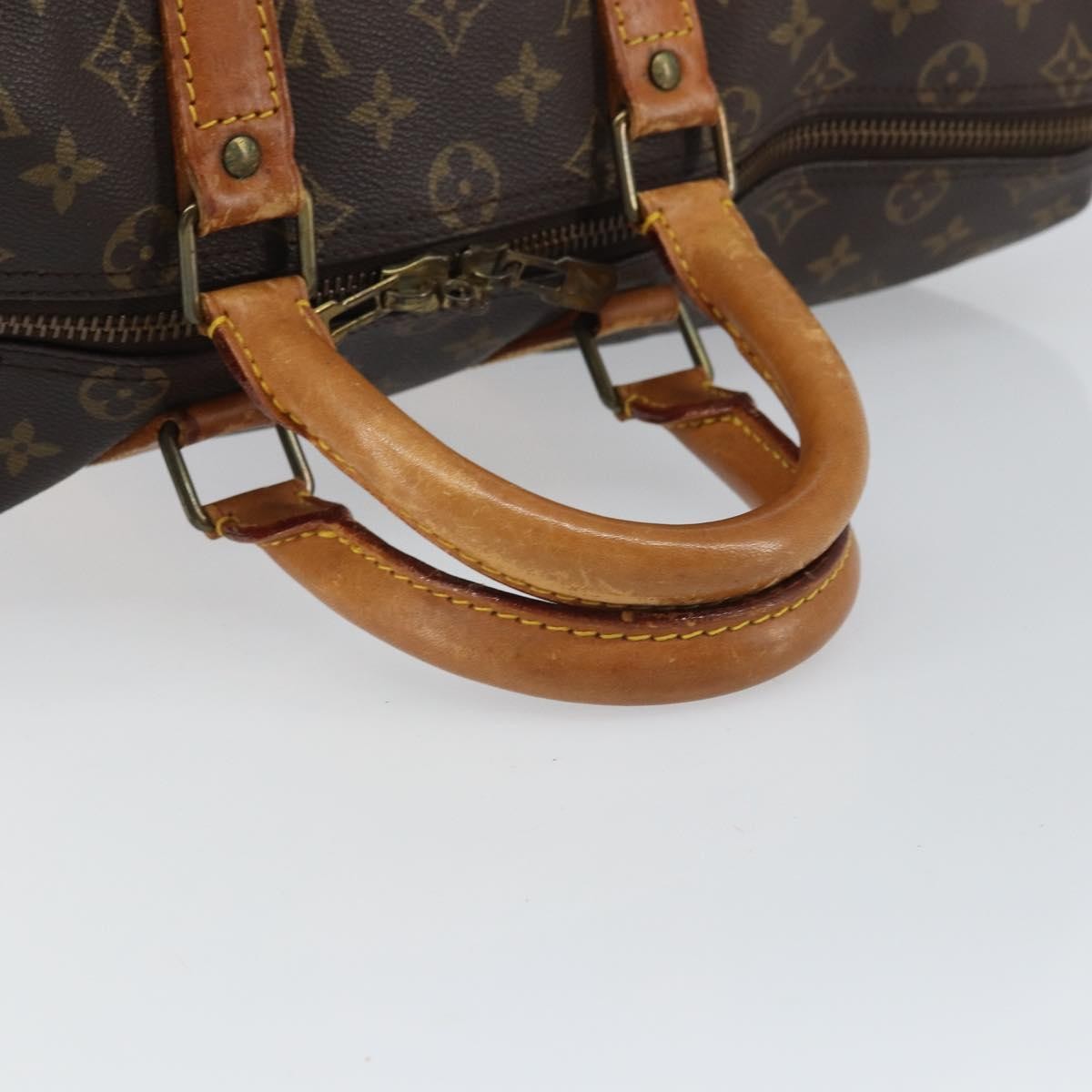 Louis Vuitton Keepall Bag Monogram Canvas Brown Canvas Travel Bag