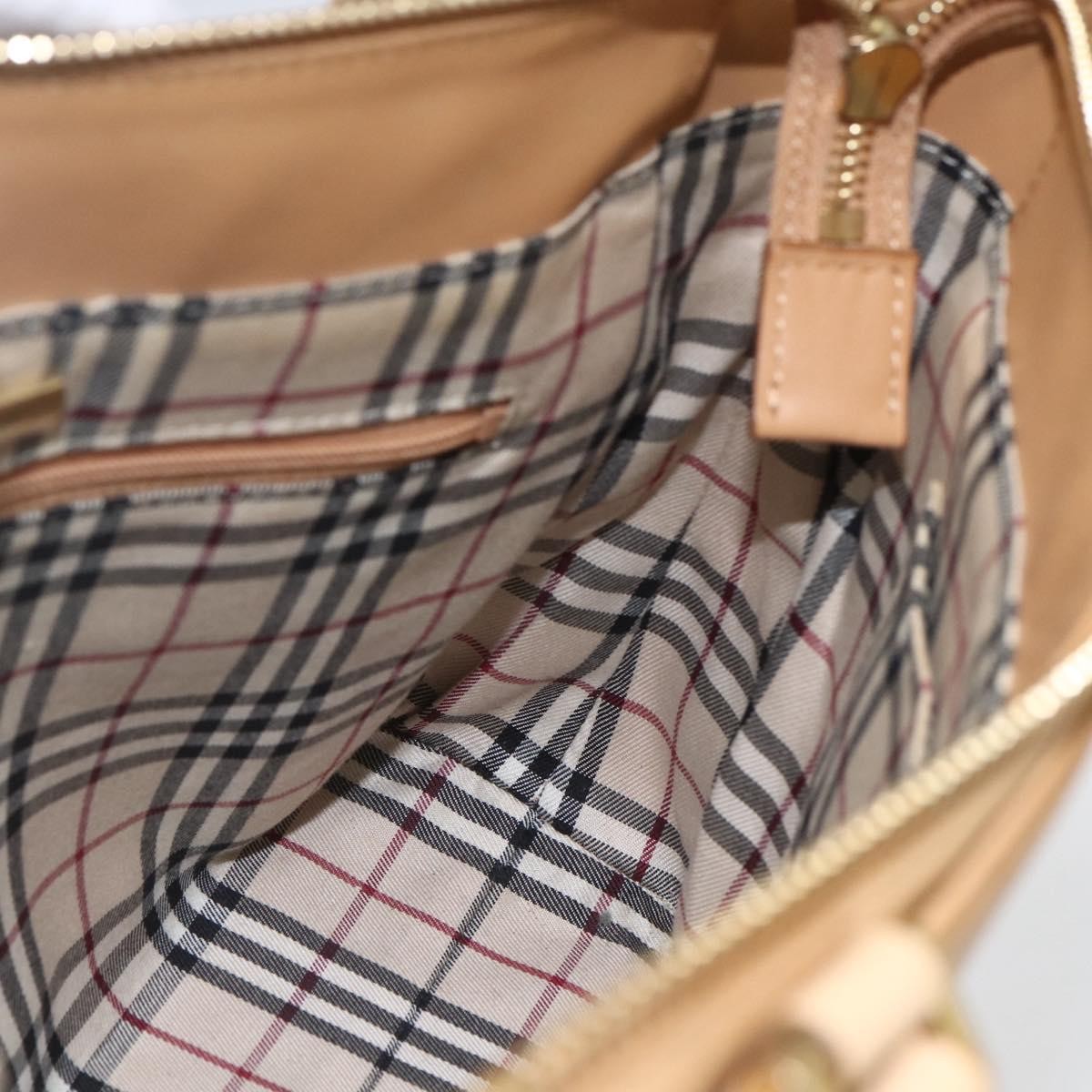 Burberry Vintage Handbag Leather Beige Leather Handbag