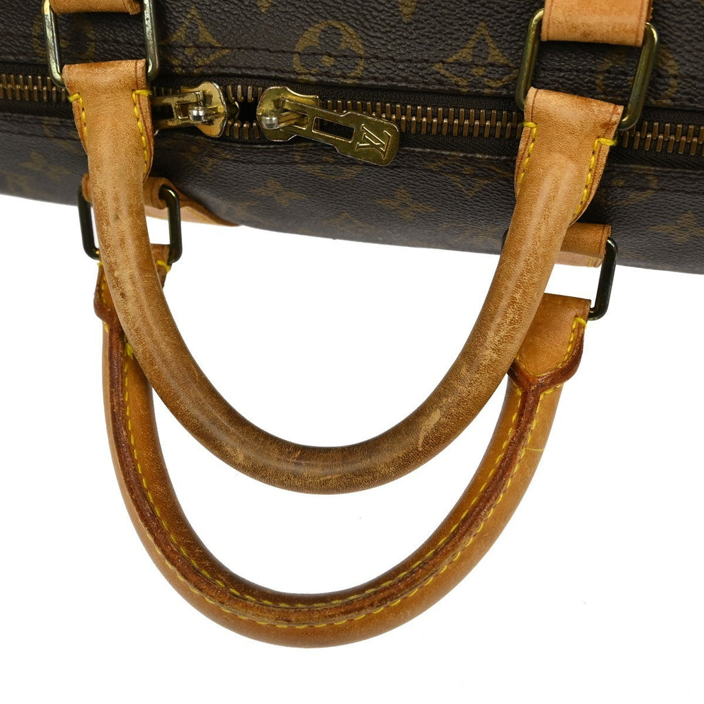 Louis Vuitton Keepall Bag Monogram Canvas Brown Canvas Travel Bag