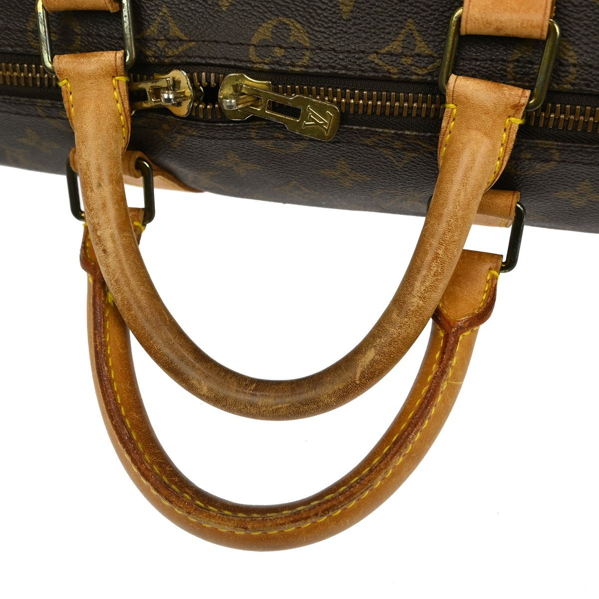 Louis Vuitton Keepall Bag Monogram Canvas Brown Canvas Travel Bag