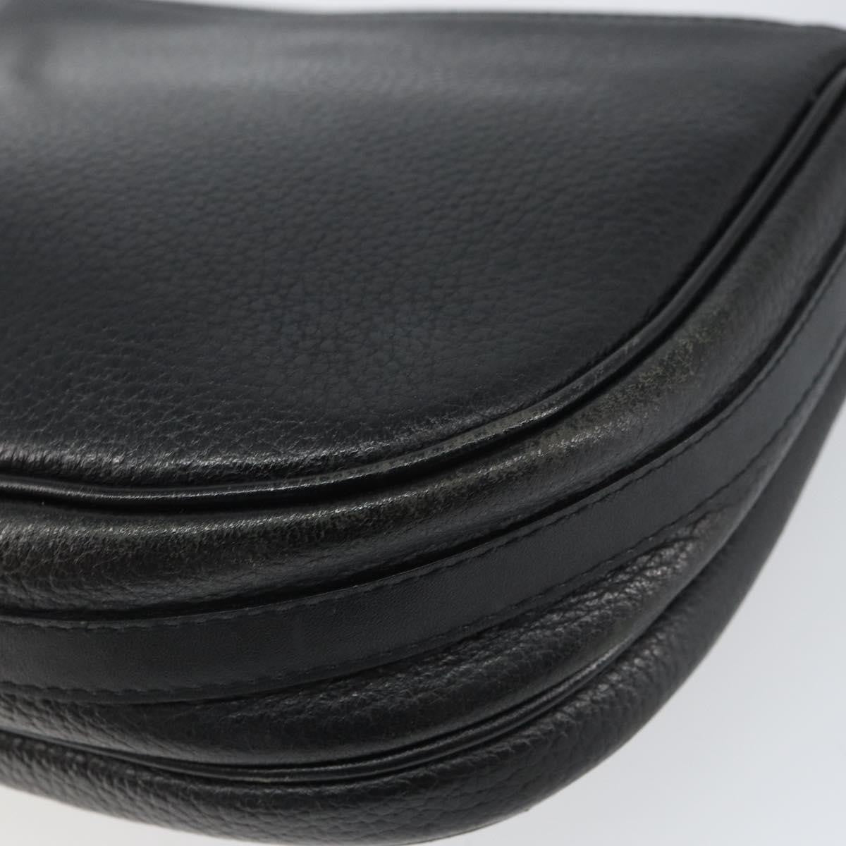 Burberry Vintage Shoulder Bag Leather Black Leather Shoulder Bag