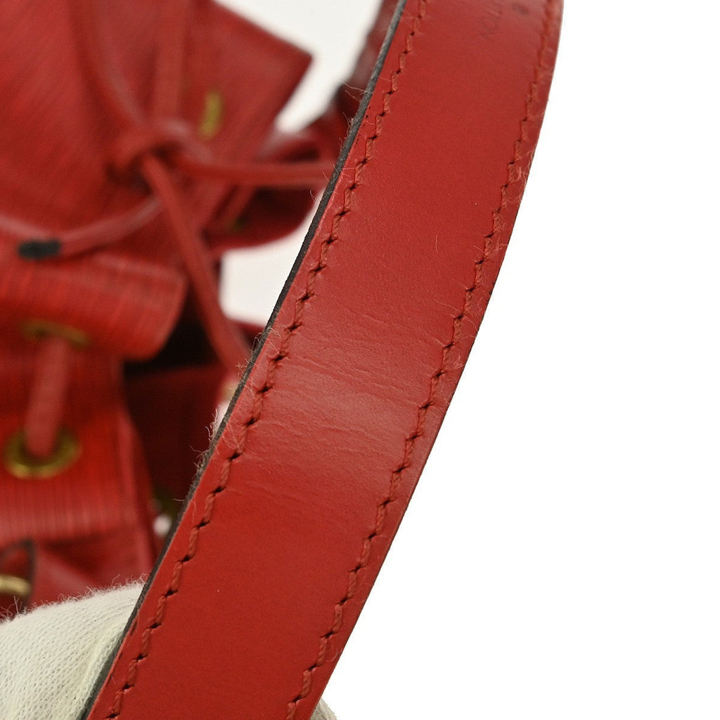 Louis Vuitton Petit Noe Handbag Epi Leather Red Leather Shoulder Bag