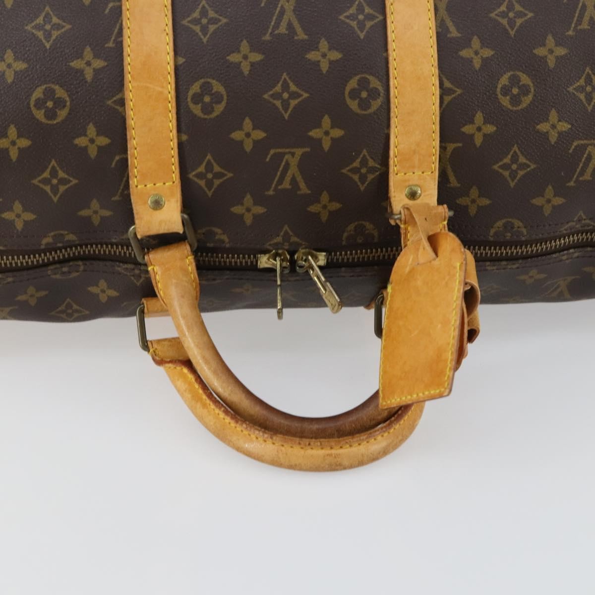 Louis Vuitton Keepall Bag Monogram Canvas Brown Canvas Travel Bag