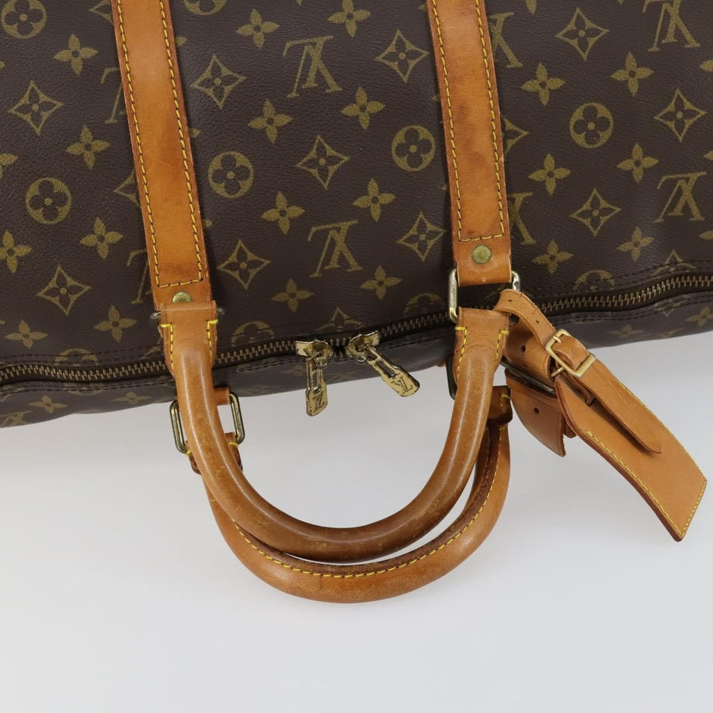 Louis Vuitton Keepall Bag Monogram Canvas Brown Canvas Handbag
