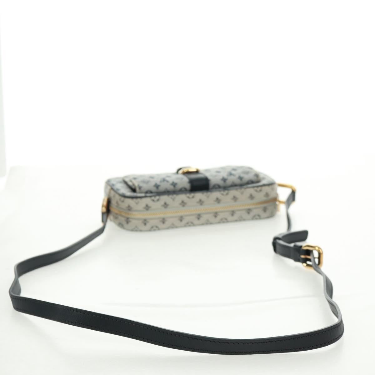 Louis Vuitton Juliette Crossbody Bag Mini Lin Blue Canvas Shoulder Bag