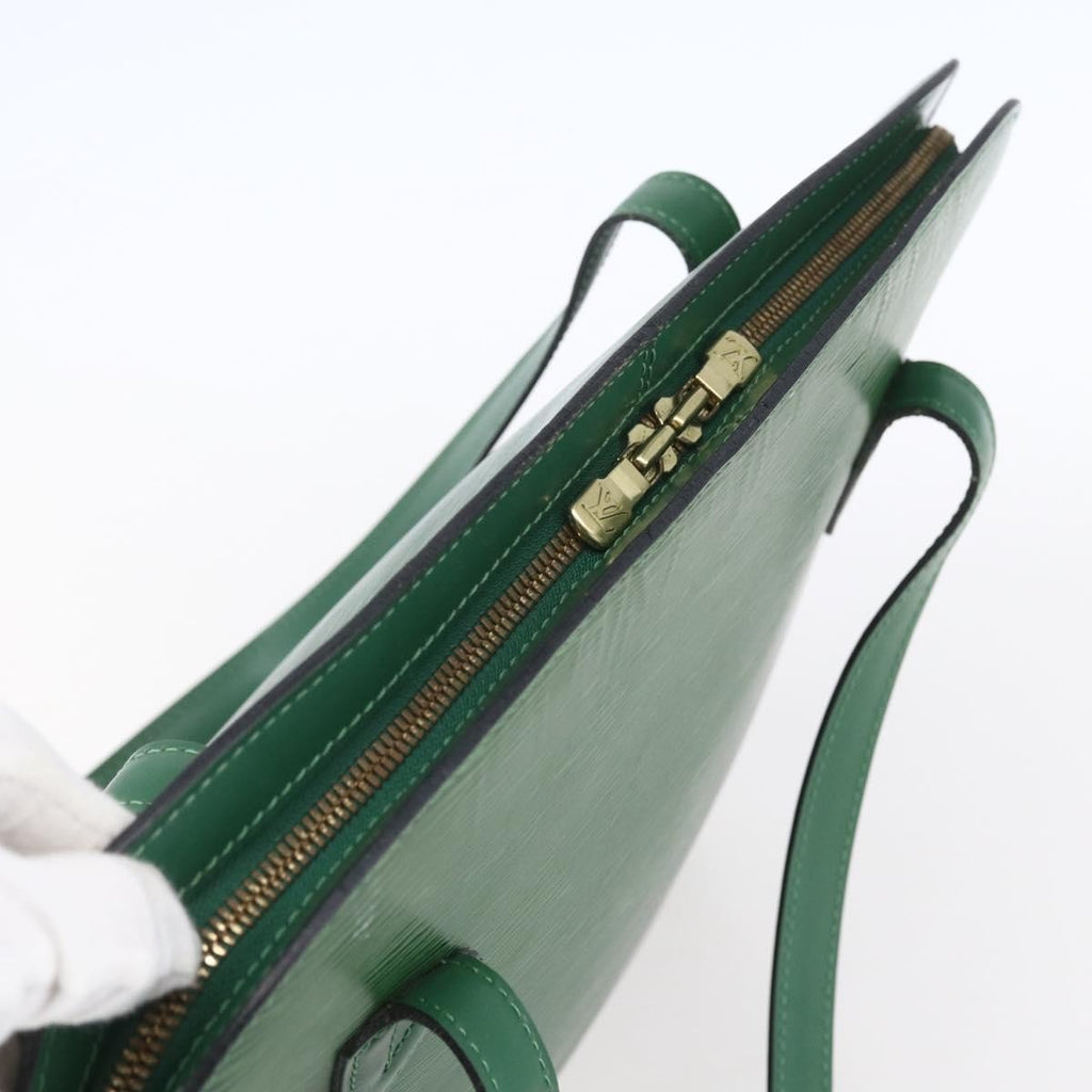Louis Vuitton Lussac Handbag Epi Leather Green Leather Shoulder Bag