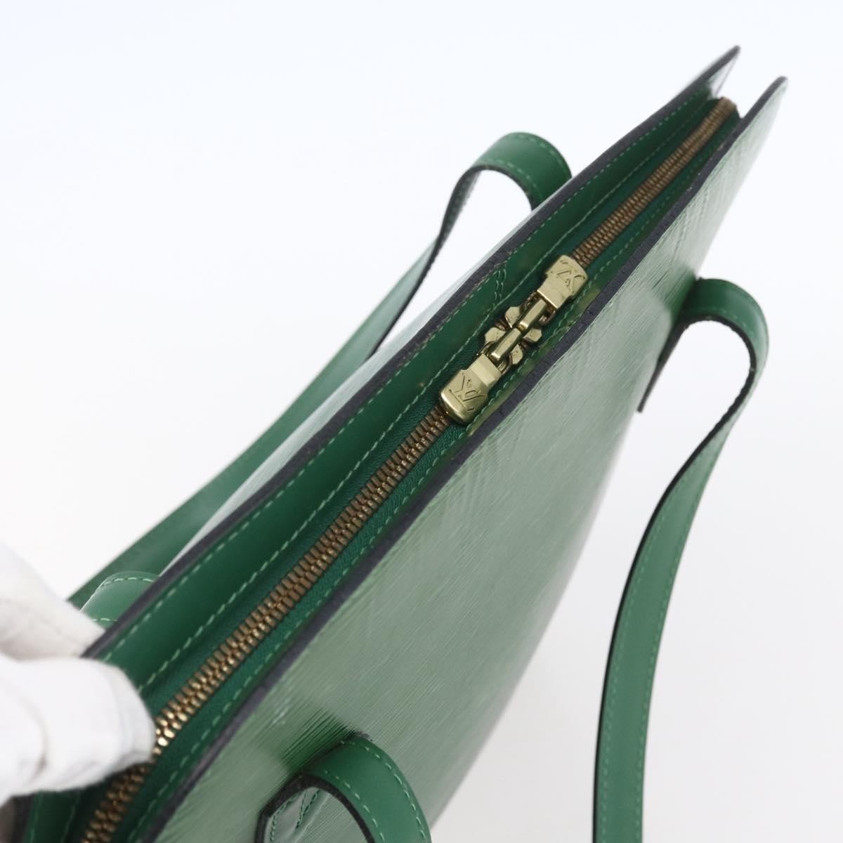 Louis Vuitton Lussac Handbag Epi Leather Green Leather Shoulder Bag