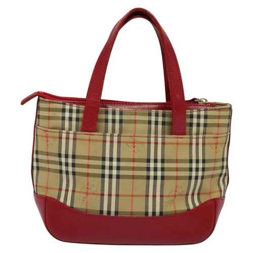 Burberry Nova Check Handbag Nova Check Canvas And Leather Beige Canvas Handbag