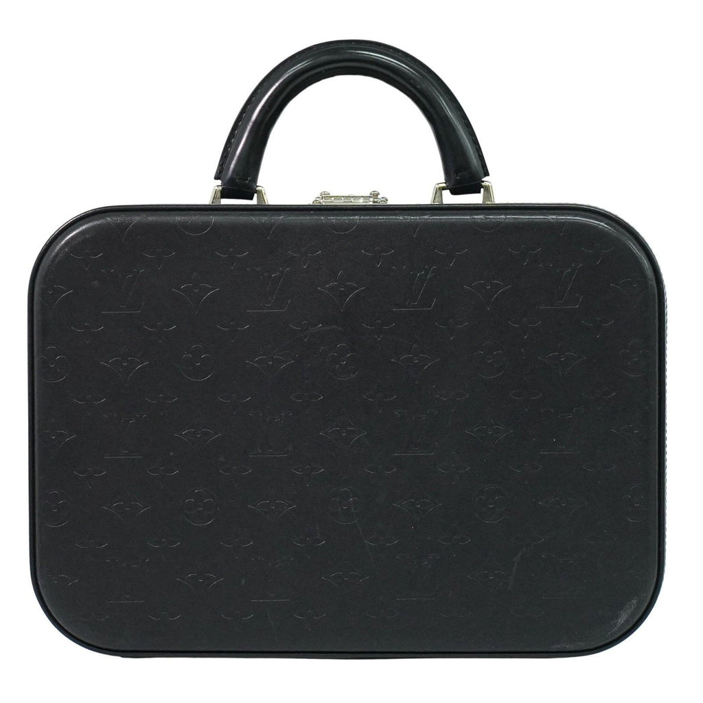 Louis Vuitton Valisette Handbag Monogram Glace Leather Black Patent_Leather Handbag