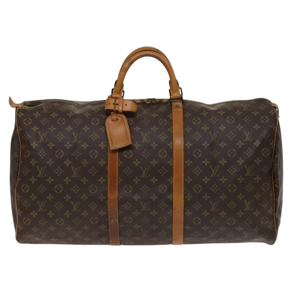 Louis Vuitton Keepall Bag Monogram Canvas Brown Canvas Travel Bag