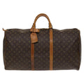 Louis Vuitton Keepall Bag Monogram Canvas Brown Canvas Travel Bag