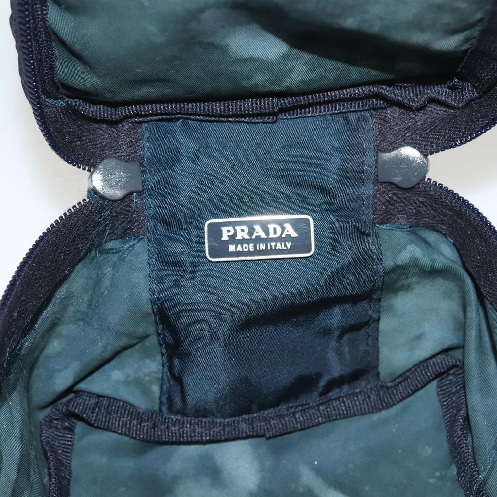 Prada Zip Around Toiletry Bag Tessuto Navy Nylon Clutche & Pouche Bag