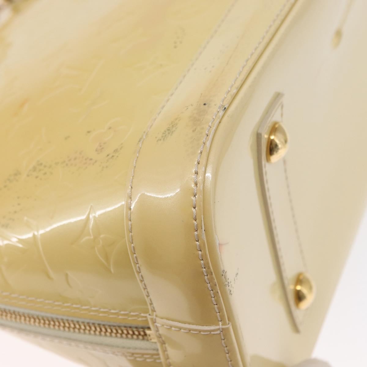Louis Vuitton Alma Handbag Monogram Vernis Beige Patent_Leather Handbag