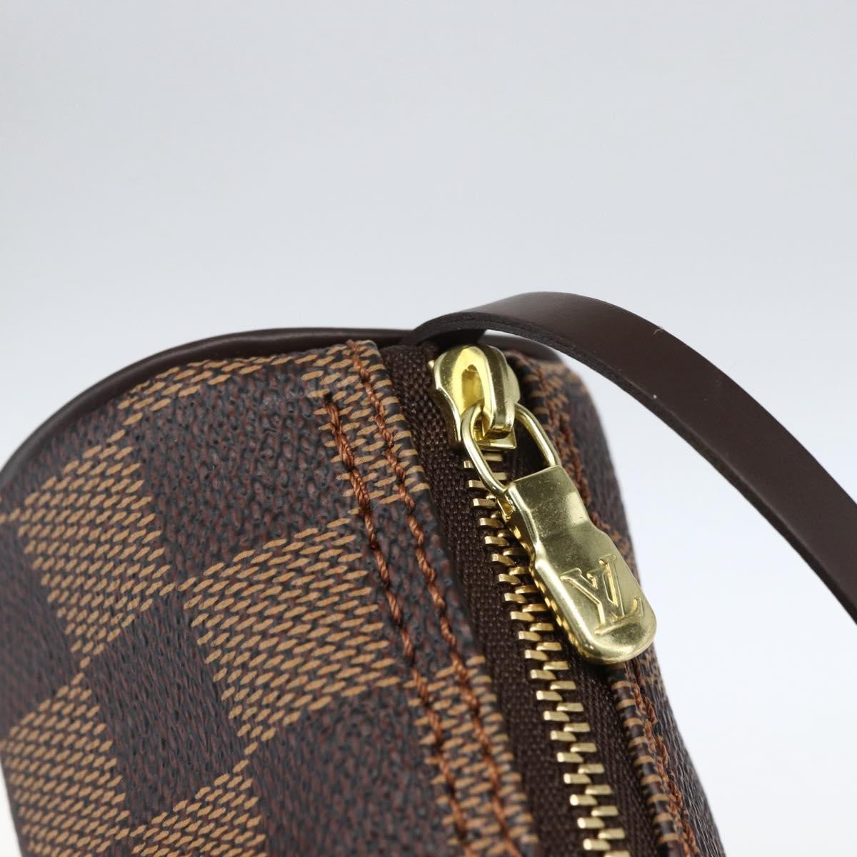 Louis Vuitton Papillon Pochette Damier Brown Canvas Clutche & Pouche Bag