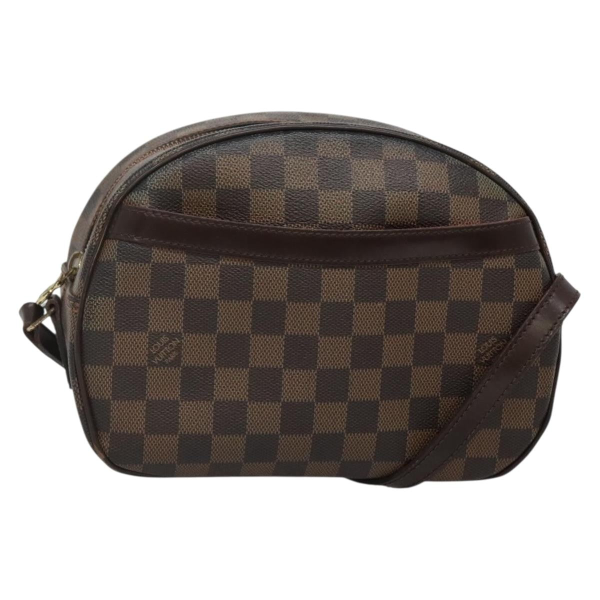 Louis Vuitton Blois Handbag Monogram Canvas Brown Canvas Shoulder Bag