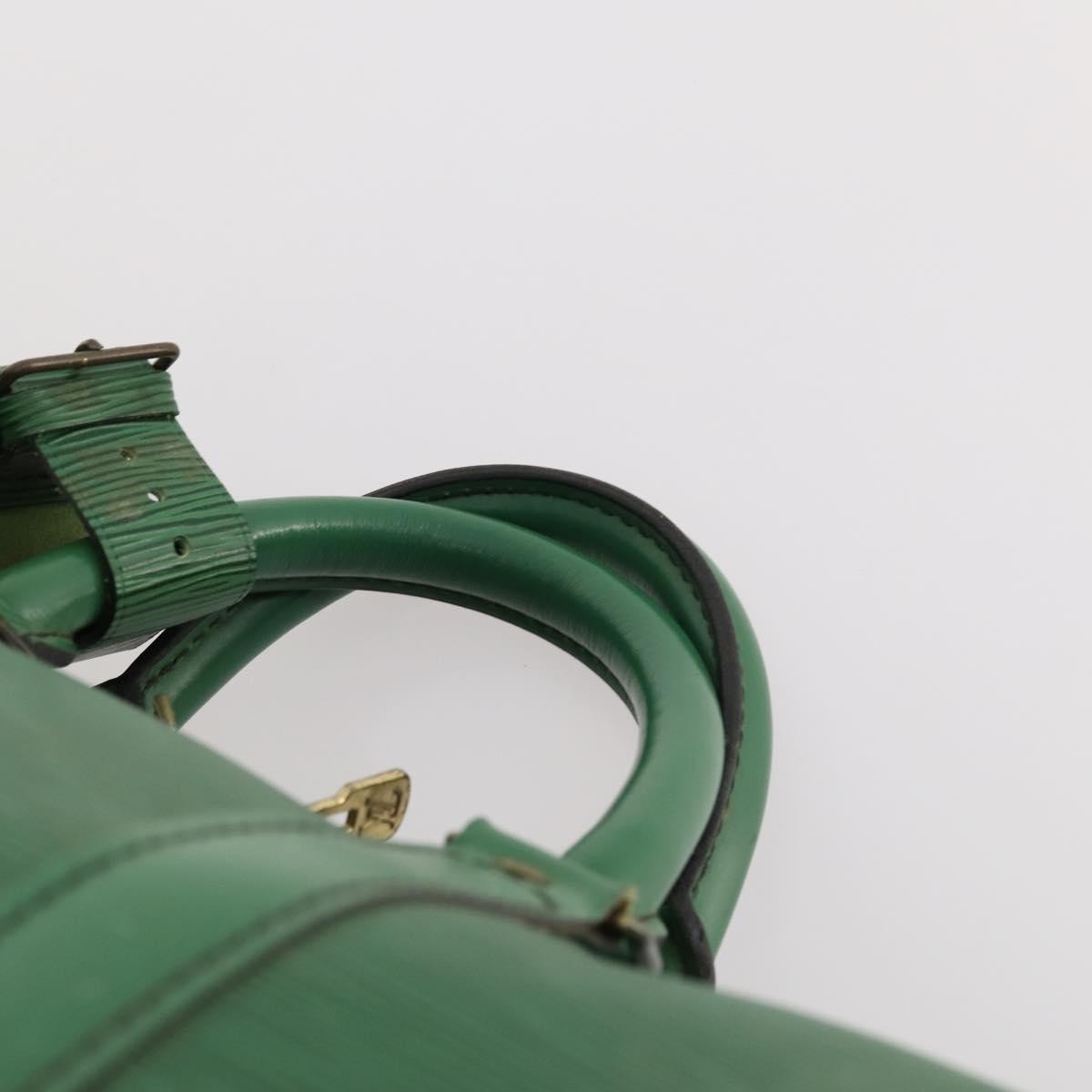 Louis Vuitton Keepall Bag Epi Leather Green Leather Travel Bag