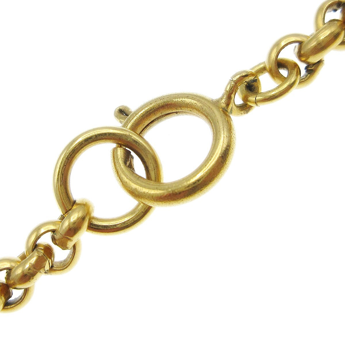 Chanel Cc Heart Pendant Metal Gold Gold_Plated Necklace Jewelry