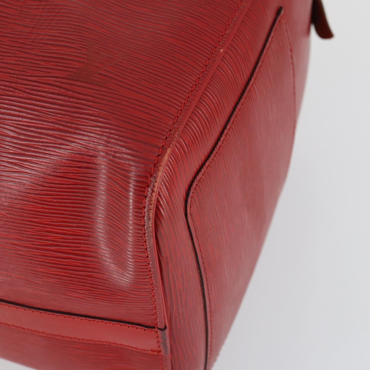 Louis Vuitton Keepall Bag Epi Leather Red Leather Travel Bag