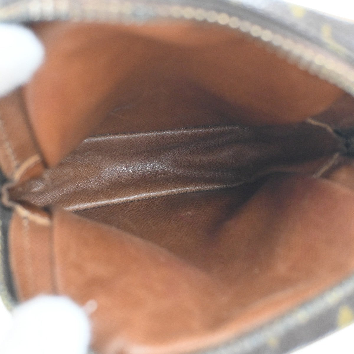 Louis Vuitton Danube Handbag Monogram Canvas Brown Canvas Clutche & Pouche Bag