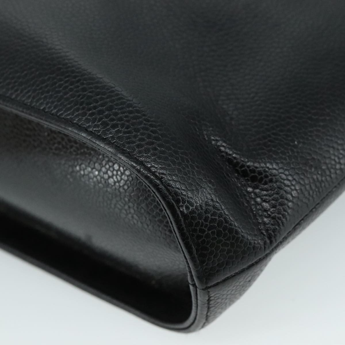 Chanel Vintage Tote Leather Black Leather Tote Bag Bag