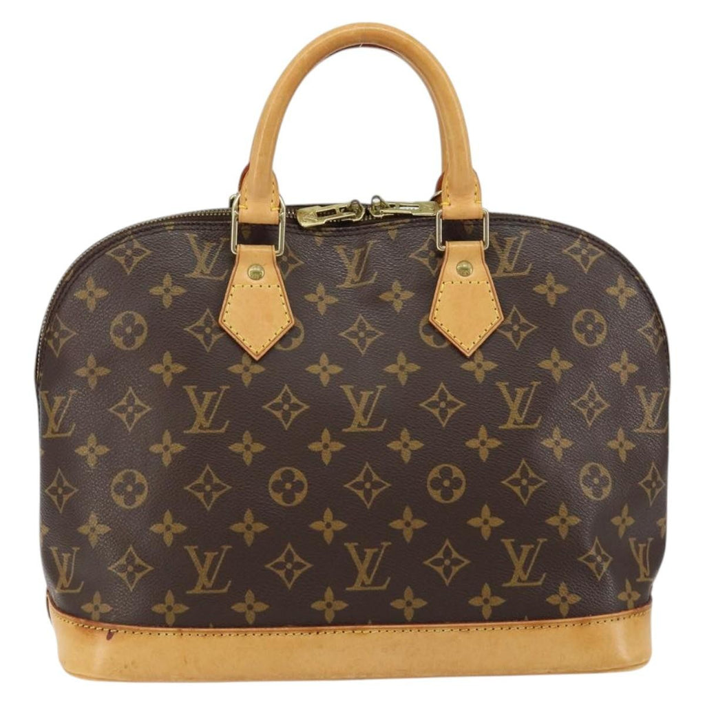 Louis Vuitton Alma Handbag Monogram Canvas Brown Canvas Handbag