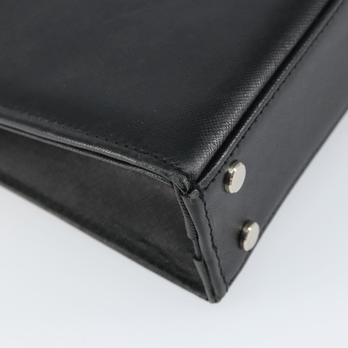 Burberry Vintage Briefcase Leather Black Leather Briefcase Bag