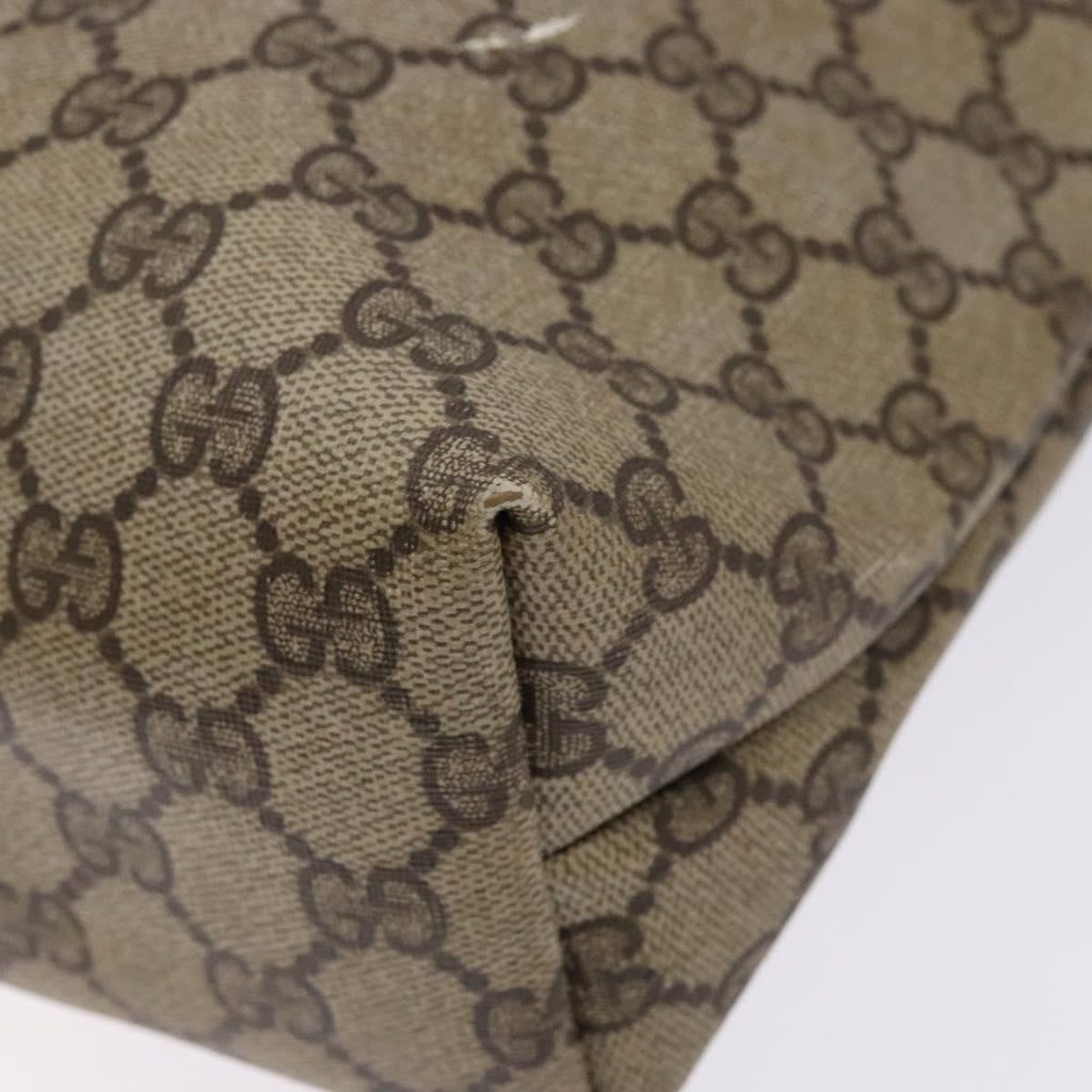 Gucci Ophidia Front Pocket Shopper Tote Gg Coated Canvas Beige Canvas Tote Bag Bag (Pre-Owned)