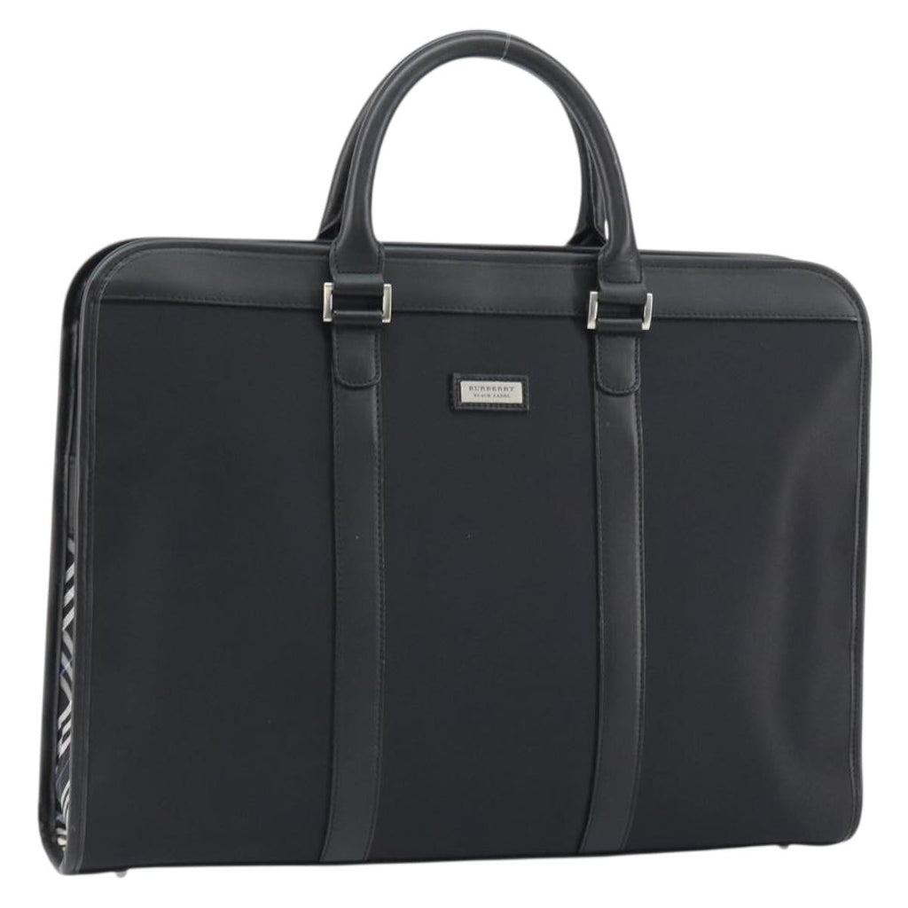 Burberry Black Label Business Bag Nylon Black Nylon Handbag
