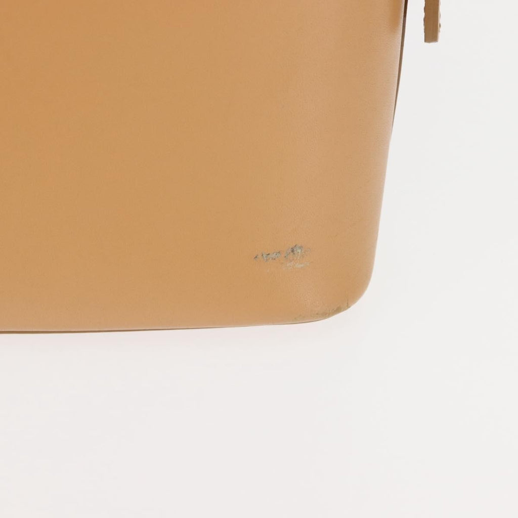 Burberry Shoulder Bag Leather Beige Leather Shoulder Bag