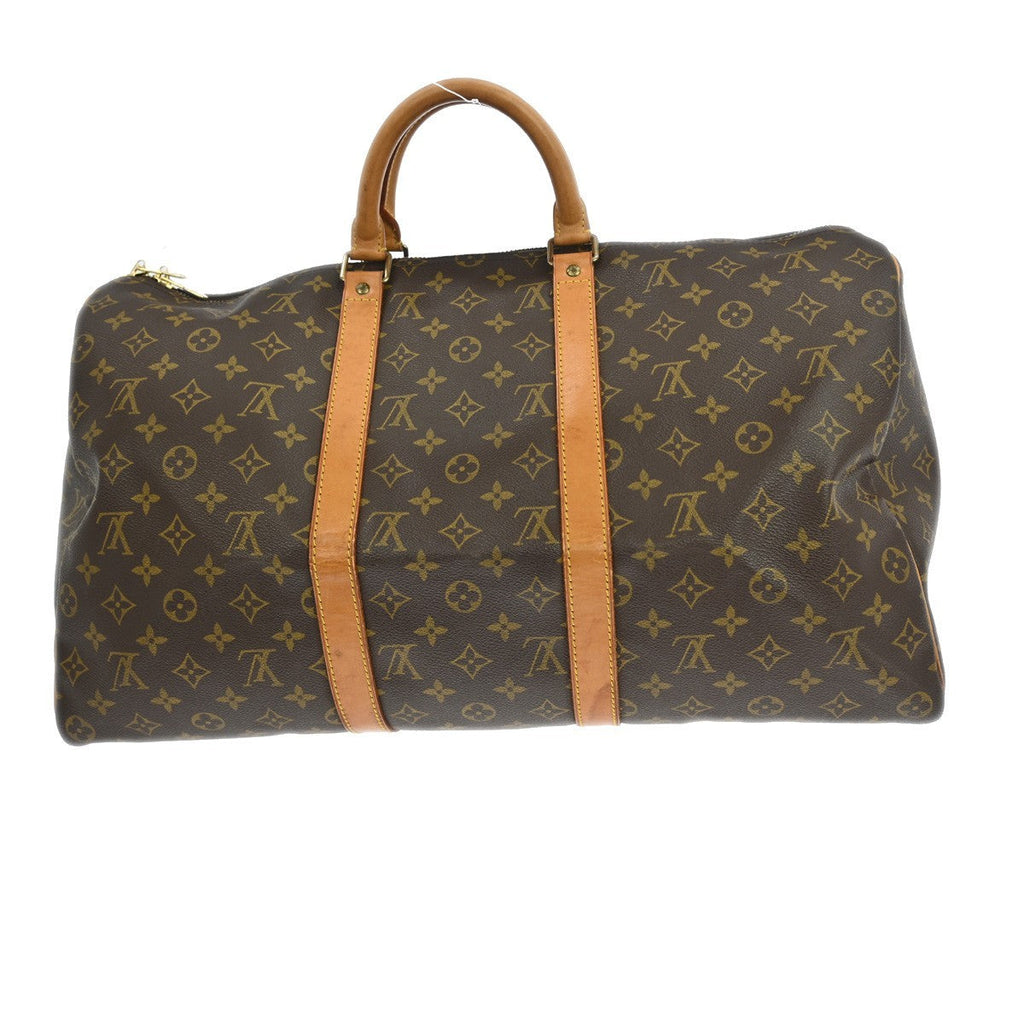 Louis Vuitton Keepall Bag Monogram Canvas Brown Canvas Travel Bag