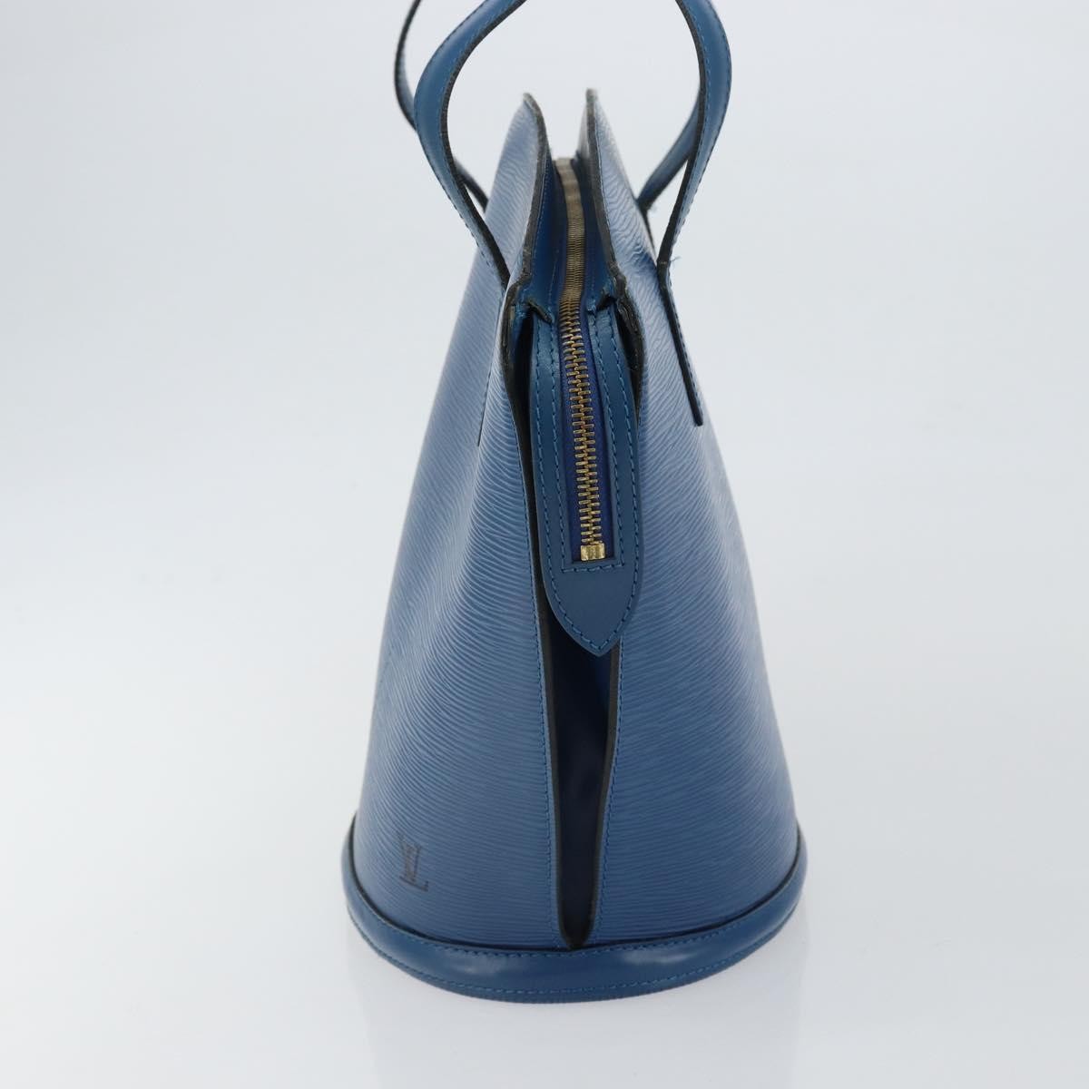 Louis Vuitton Saint Jacques Handbag Epi Leather Blue Leather Shoulder Bag