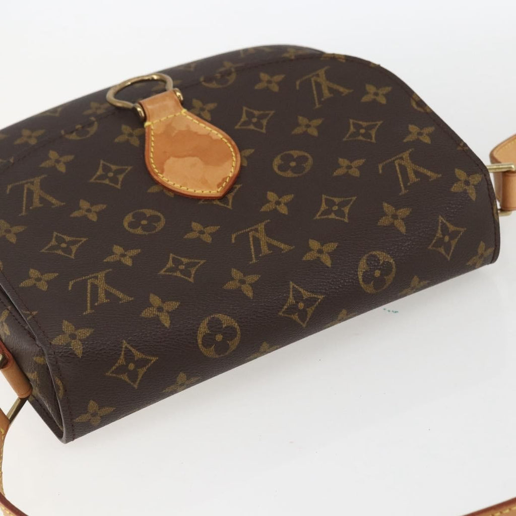 Louis Vuitton Saint Cloud Handbag Monogram Canvas Brown Canvas Shoulder Bag