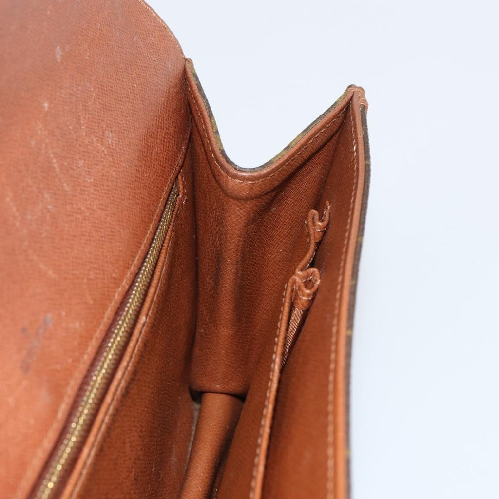 Louis Vuitton Dame Pochette Monogram Canvas Brown Canvas Clutche & Pouche Bag
