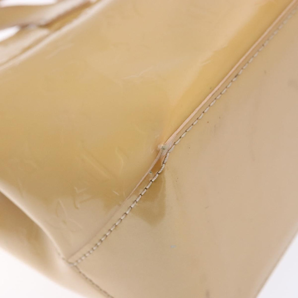 Louis Vuitton Wilshire Handbag Monogram Vernis Beige Patent_Leather Bag