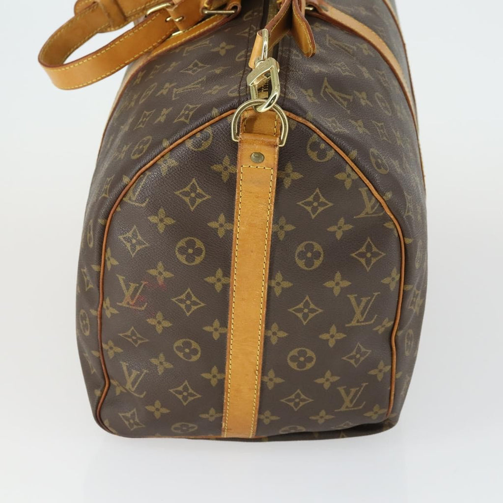 Louis Vuitton Keepall Bag Monogram Canvas Brown Canvas Travel Bag